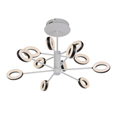 Подвесная светодиодная люстра Gerhort G61314/12WT BK  фото, kupilegko.ru