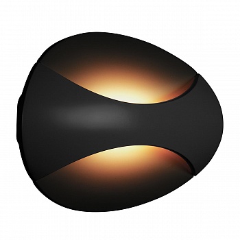 Настенный светодиодный светильник iLedex Flux ZD7151-6W BK Black+Gold  фото, kupilegko.ru