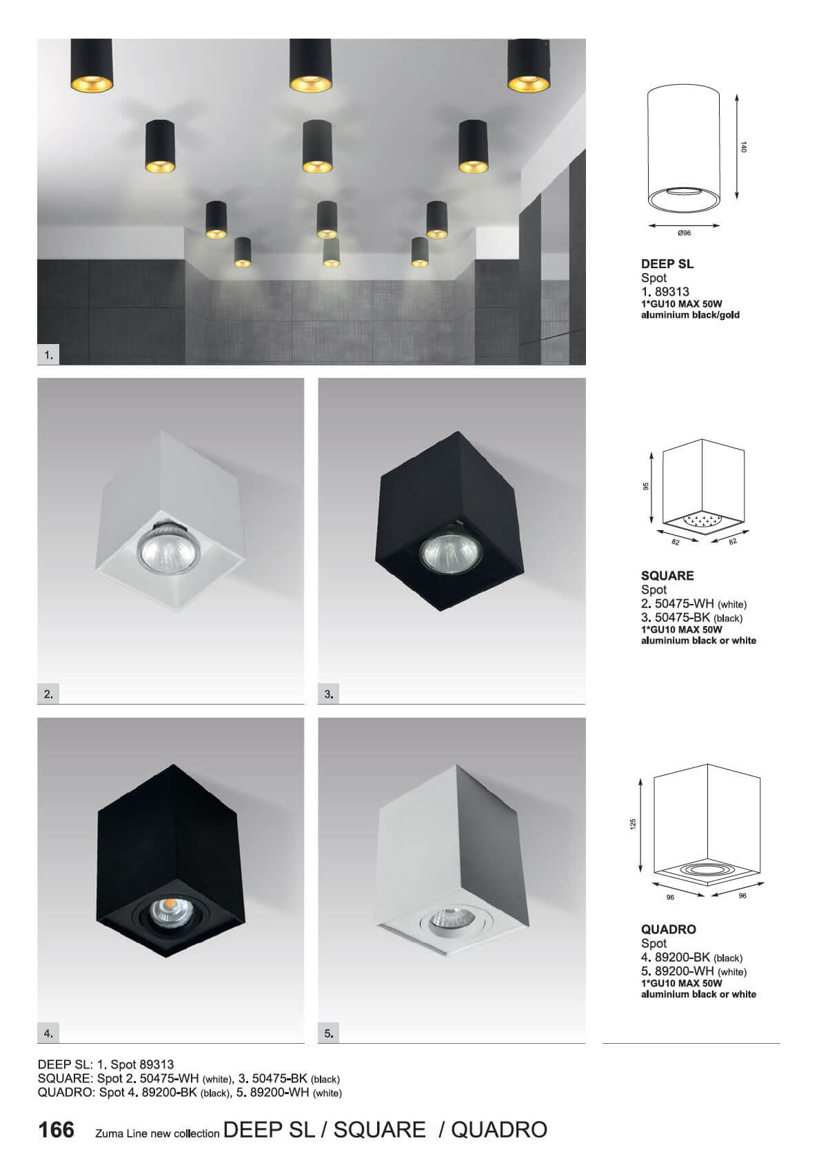 Потолочный светильник Zumaline Square 50475-WH