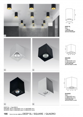 Потолочный светильник Zumaline Square 50475-WH  фото, kupilegko.ru