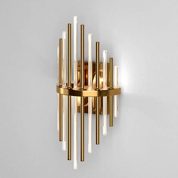 Настенный светильник Bogates Eclipse Allure 356/2 латунь  фото, kupilegko.ru