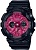 Японские наручные женские часы Casio GMA-S120RB-1A. Коллекция G-Shock  фото, kupilegko.ru