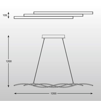Подвесной светодиодный светильник Zumaline Resina L170221-3  фото, kupilegko.ru