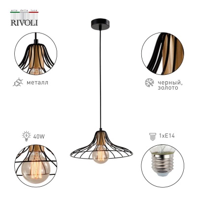Подвесной светильник Rivoli Moonlight 5150-201 Б0054974  фото, kupilegko.ru