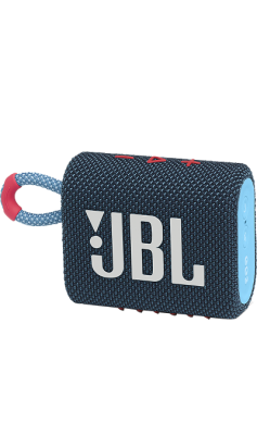 Колонка портативная  JBL GO 3, сине-розовая  фото, kupilegko.ru