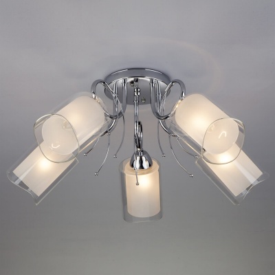 Потолочный светильник Eurosvet 30122/5 хром  фото, kupilegko.ru