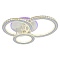 Потолочная светодиодная люстра Profit Light 8061/3 WHT  фото, kupilegko.ru