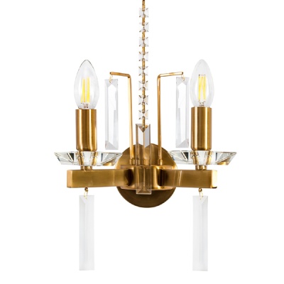 Бра, светильник настенный накладной Crystal Lux Marron AP2 Brass  фото, kupilegko.ru