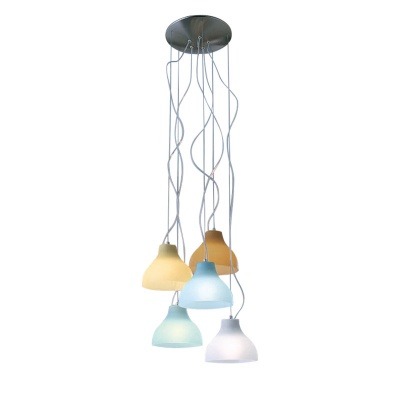 Подвесной светильник Vistosi SP Nour 5 TO NI  фото, kupilegko.ru