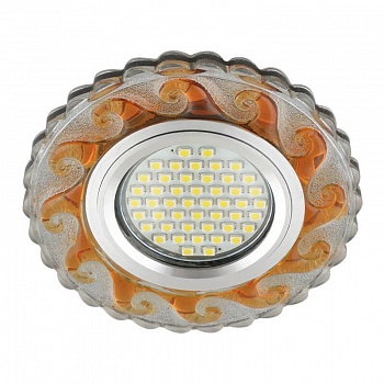 Встраиваемый светильник Fametto Luciole DLS-L139 Gu5.3 Glassy/Tea  фото, kupilegko.ru