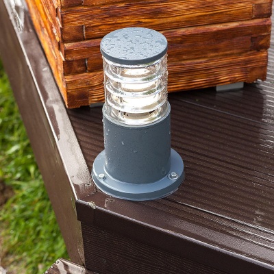 Уличный наземный светильник Elektrostandard 1508 1508 TECHNO серый  фото, kupilegko.ru