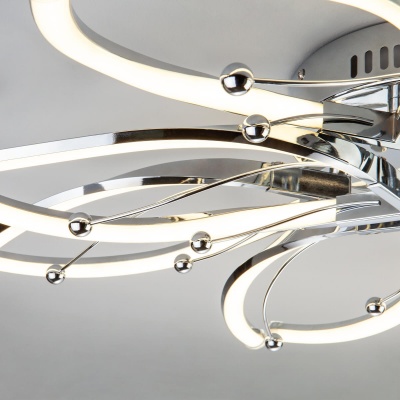 Потолочный светильник Eurosvet 90092/8 хром  фото, kupilegko.ru