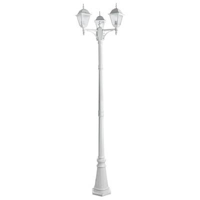 Столб фонарный уличный Arte Lamp BREMEN A1017PA-3WH  фото, kupilegko.ru