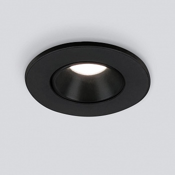 Встраиваемый светодиодный светильник Elektrostandard 25025/Led 3W 4200K BK черный 4690389177309 (встраиваемые)  фото, kupilegko.ru