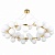 Подвесная люстра Lumina Deco Marsiada LDP 6033-40 GD  фото, kupilegko.ru