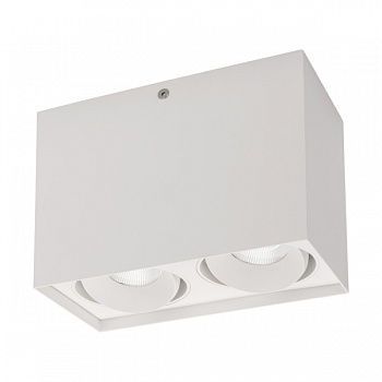 Потолочный светодиодный светильник Arlight SP-Cubus-S100x200WH-2x11W Warm White 40deg 023084(1)  фото, kupilegko.ru