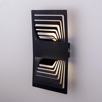 Настенный светодиодный светильник Elektrostandard Onda MRL Led 1025 чёрный 4690389164439  фото, kupilegko.ru