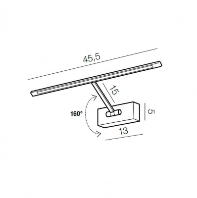 Подсветка для картин Azzardo Monalisa 46 AZ2647  фото, kupilegko.ru