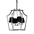 Подвесная люстра Lumina Deco Montero LDP 1249-4 CHR+BK  фото, kupilegko.ru