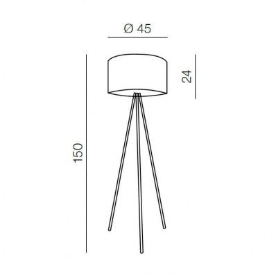 Торшер Azzardo Finn AZ3011  фото, kupilegko.ru