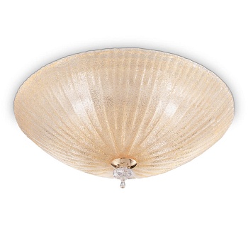 Потолочный светильник Ideal Lux Shell PL3 Ambra 140179  фото, kupilegko.ru