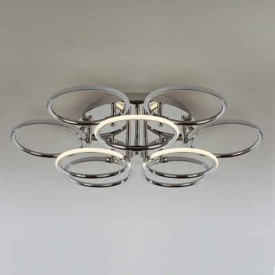 Потолочный светильник Eurosvet 90069/9 хром  фото, kupilegko.ru