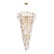 Подвесная люстра Crystal Lux Reina SP34 D1200 Gold Pearl  фото, kupilegko.ru