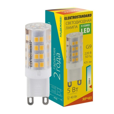 Светодиодная лампа Elektrostandard G9 G9 LED 5W 220V 4200К  фото, kupilegko.ru