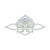 Потолочная светодиодная люстра Profit Light 8464/4+4A WHT  фото, kupilegko.ru