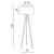 Торшер Azzardo Tripod Wood AZ3013  фото, kupilegko.ru