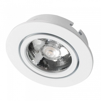 Мебельный светодиодный светильник Arlight LTM-R65WH 5W Warm White 10deg 020768 (+мебельные)  фото, kupilegko.ru
