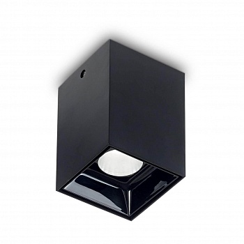 Потолочный светодиодный светильник Ideal Lux Nitro 15W Square Nero 206028  фото, kupilegko.ru