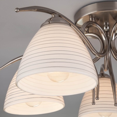 Потолочный светильник Eurosvet 30121/5 сатин-никель  фото, kupilegko.ru