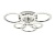 Потолочная светодиодная люстра Ambrella light FA414  фото, kupilegko.ru