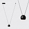 Подвесной светодиодный светильник Italline IT03-1424 black