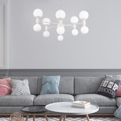 Подвесная люстра Eurosvet Bubble 30182 белый  фото, kupilegko.ru