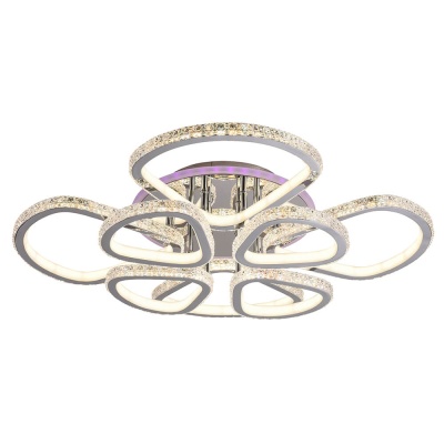 Потолочная светодиодная люстра Profit Light 8038/4+4 CHR  фото, kupilegko.ru