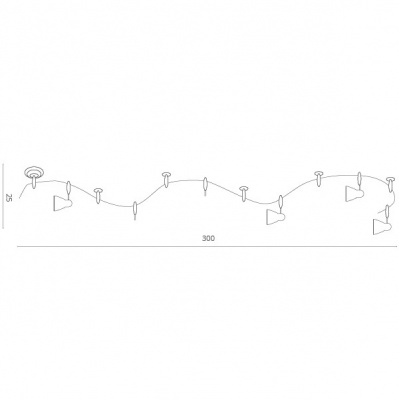 Трековая система Arte Lamp Rails A3058PL-6SI  фото, kupilegko.ru