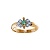 Золотое кольцо, золото, изумруд, бриллиант, 17390RS  фото, kupilegko.ru