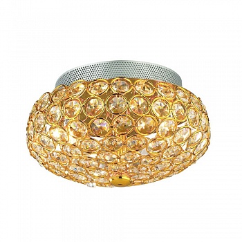 Потолочный светильник Ideal Lux King PL3 Oro 075402  фото, kupilegko.ru