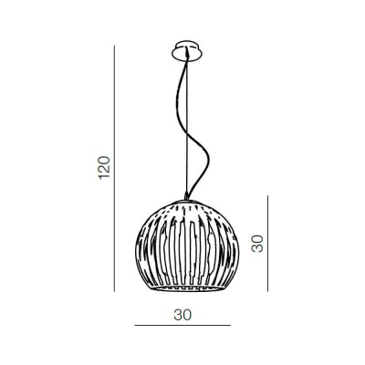 Подвесной светильник Azzardo Arcada M AZ0481  фото, kupilegko.ru