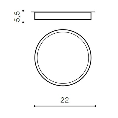 Накладной светильник Azzardo Monza R 22 AZ2262  фото, kupilegko.ru