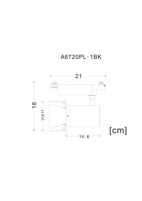 Трековые светильники Arte Lamp Track Lights A6720PL-1BK  фото, kupilegko.ru