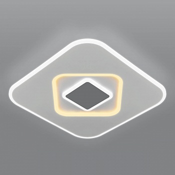 Потолочный светодиодный светильник Eurosvet Just 90218/1 белый/ серый  фото, kupilegko.ru