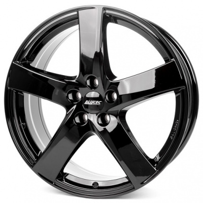 Литые колесные диски Alutec Freeze Black 7.5x18 5x112 ET45 D66.5 Чёрный глянцевый (FRE75845M82-6)  фото, kupilegko.ru