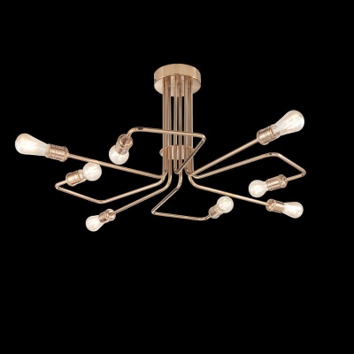 Потолочная люстра Ideal Lux Triumph Pl8 Ottone Antico 160313  фото, kupilegko.ru