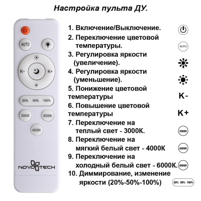 Потолочная светодиодная люстра Novotech 358932  фото, kupilegko.ru