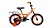 Велосипед ALTAIR KIDS 14 (14" 1 ск.) 2020-2021, ярко-оранжевый/белый, 1BKT1K1B1005 Altair  фото, kupilegko.ru