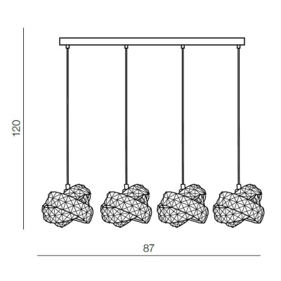 Подвесной светильник Azzardo Bari 4 AZ2105  фото, kupilegko.ru