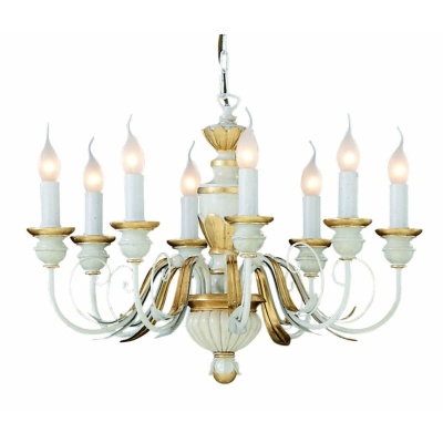 Подвесная люстра Ideal Lux Firenze Sp8 Bianco Antico 012872  фото, kupilegko.ru